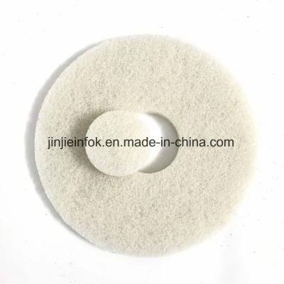 Stone Polishing Dry Application White Cleaning Floor Pad