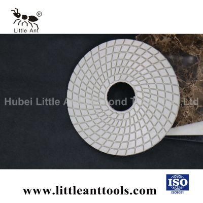 Flexible 180mm Diamond Wet Polishing Pad for Terrazzo Granite Stone