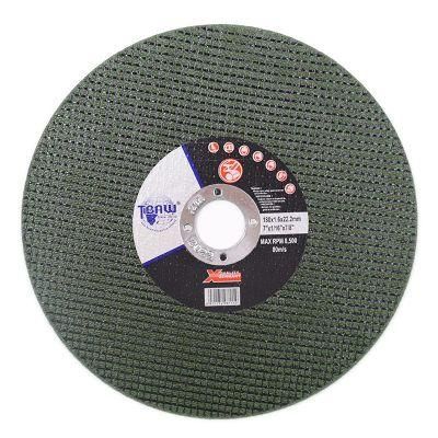 China Factory OEM Flat Cutting Discs Wheel for Fast Cutting of Metal and Stainless Steel 180X1.6X22mm