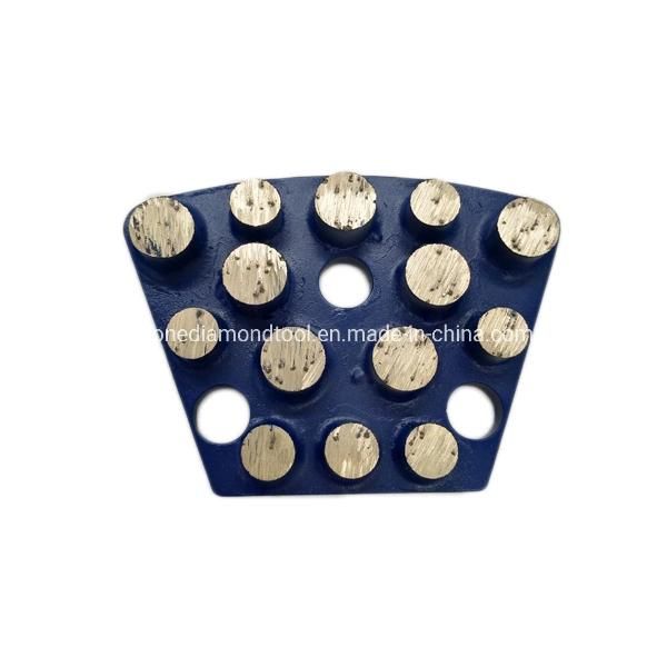 Dots Segments Trapezoid Metal Bond Disc Concrete Grinding Diamond