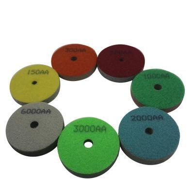 Abrasive Polishing Tools 3 Inch 4 Inch Sponge Polishing Pad Diamond Flexible Wet Polishing Disc for Granite Marble Floor