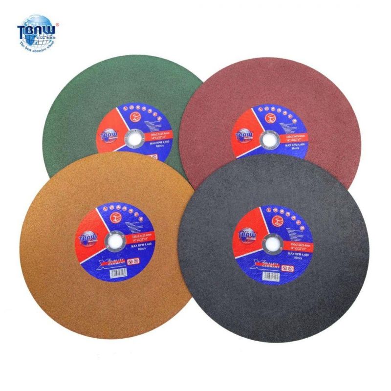 Cutting 400X3X25.4mm Wheel Cutting Wheel for Metal 16" Cutting Disc 400X3X25.4mm Cutting Wheel for Metal MPa/ISO 9001 Big Size Abrasive Disk