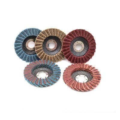 4 Inch, 100mm*16mm Non-Woven Flap Disc as Abrasives Tooling for Metal Stainless Steel Polishing