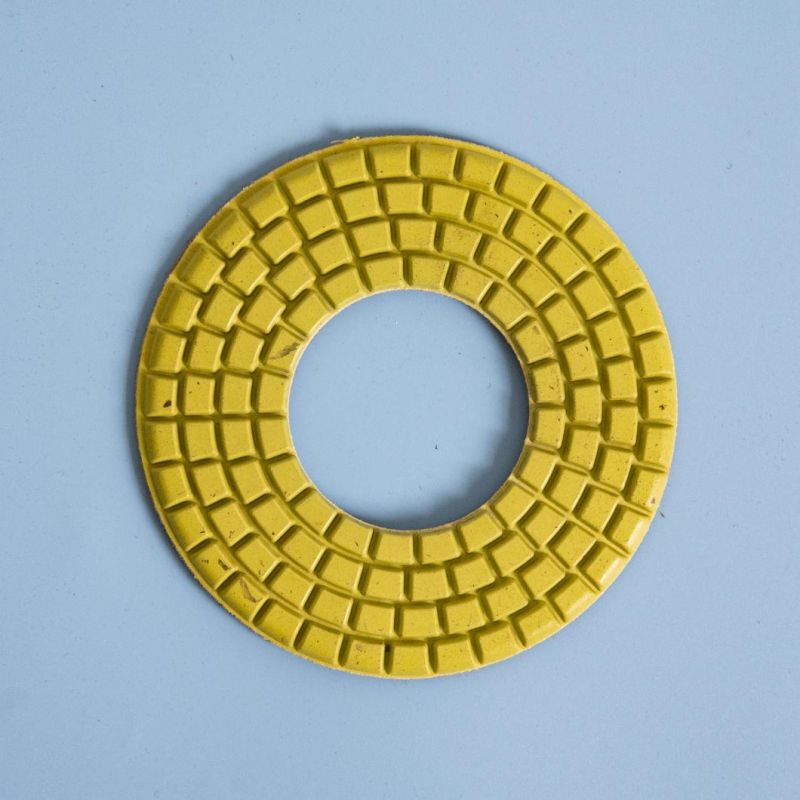 Qifeng Manufacturer Power Tools Diamond 125mm Polishing Pads with Big Hole for Marble Granite