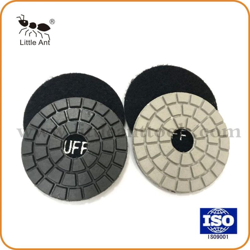 Straight Buff White and Black Polishing Pads