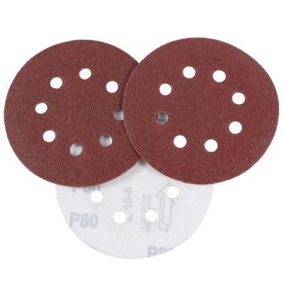 Aluminum Oxide Round Shape Hook and Loop Discs Velcro Discs