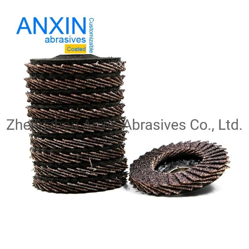 Mini Flap Disc with 10mm Hole Fiberglass Back