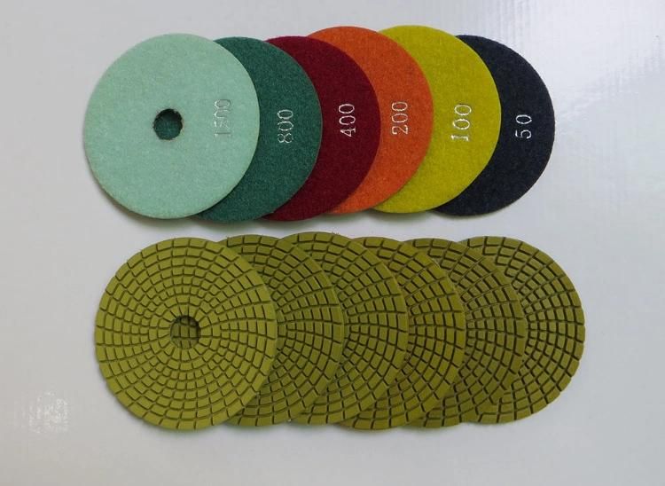 Wet Flexible Diamond Polishing Pads for Granite Stone Grinding