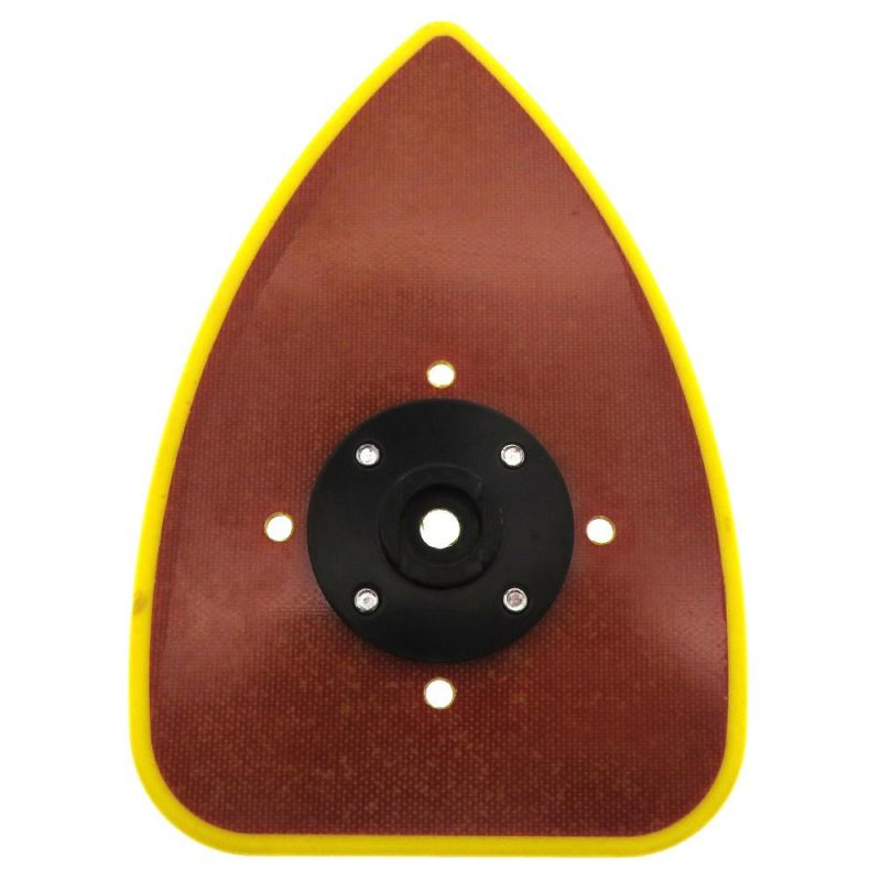 90X135mm Hook and Loop 5-Hole Triangle Sanding Pad for Polishing Grinding