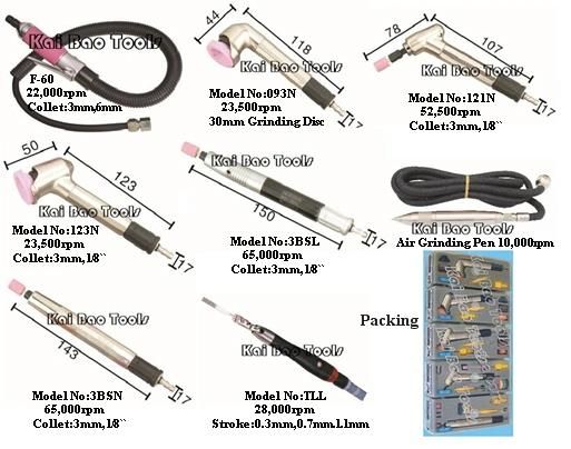 Pneumatic Air Pencil Grinder Grinding Tools 3mm Collet