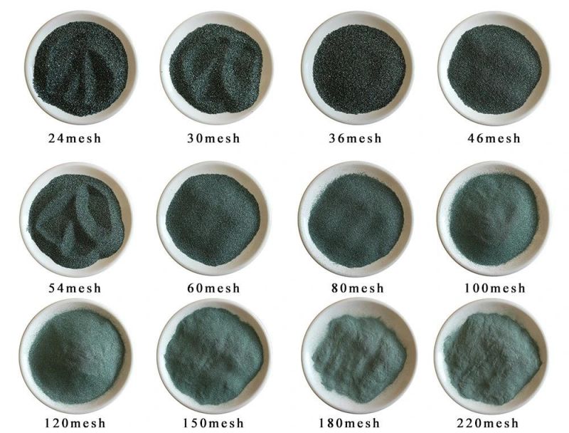 24-180 Mesh Hardness Green Silicon Carbide Corundum Power for Semiconductors