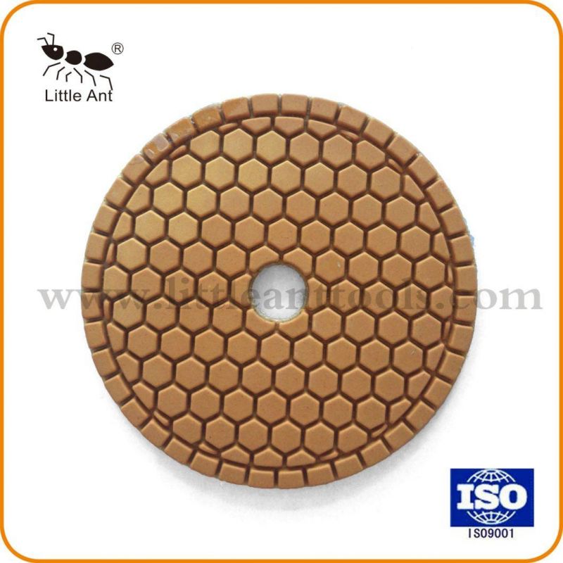 Hexagon Shape Diamond Wet Polishing Pads for Granite and Marble