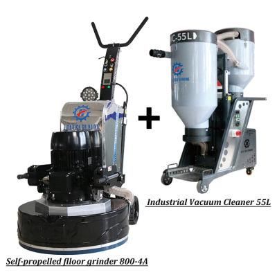 Planetary Self-Propelled Concrete Floor Grinder with Vacuum