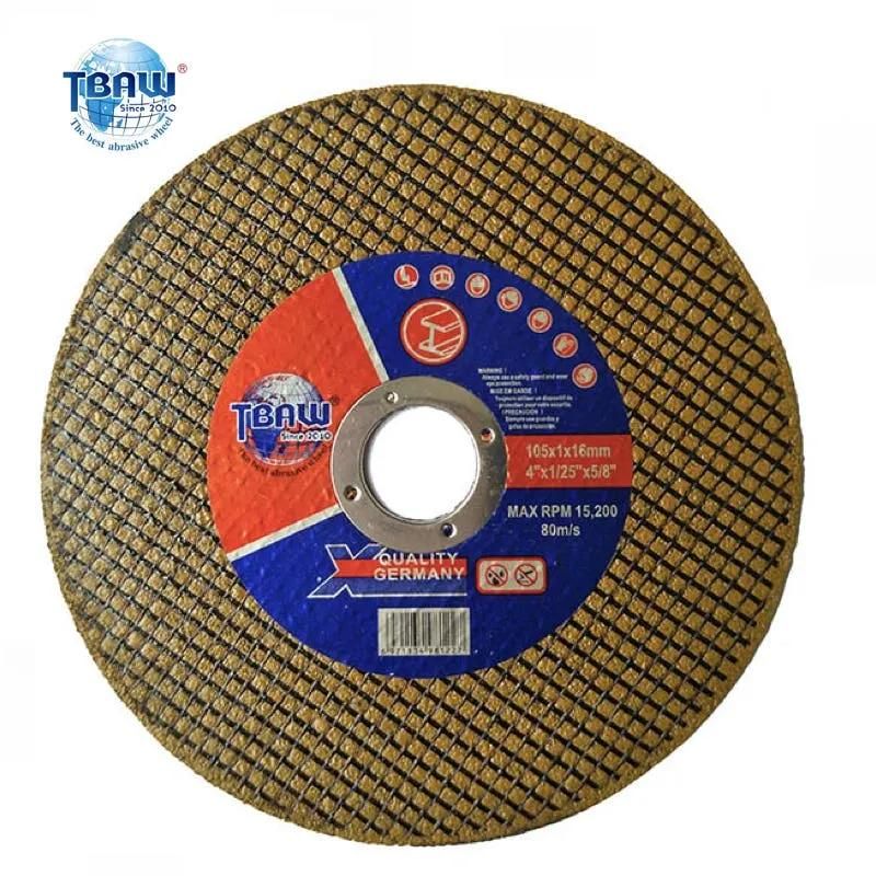 4 Inch 105*1*16mm High Speed Cutting Wheel Discs for Inox/Stainless Steel Euro Market