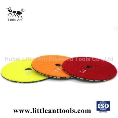 80mm Super Flexible Diamond Dry Polishing Pad for Marble