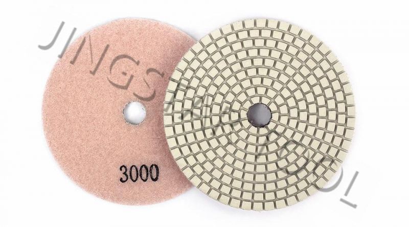 Resin Flexible Wet Diamond Marble Concrete Stone Polishing Pads