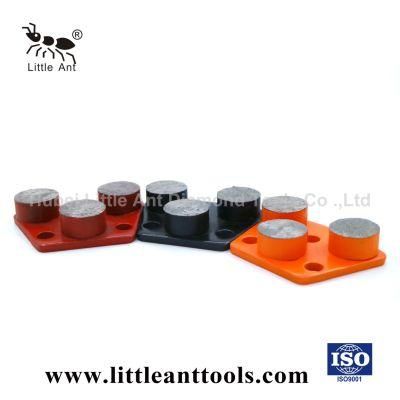 Trapezoid Diamond Tools Grinding Disk with 3 Round Segments for Concrete