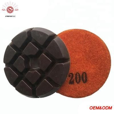 Diamond Abrasive Resin Bond Floor Polishing Pad for Angle Grinder