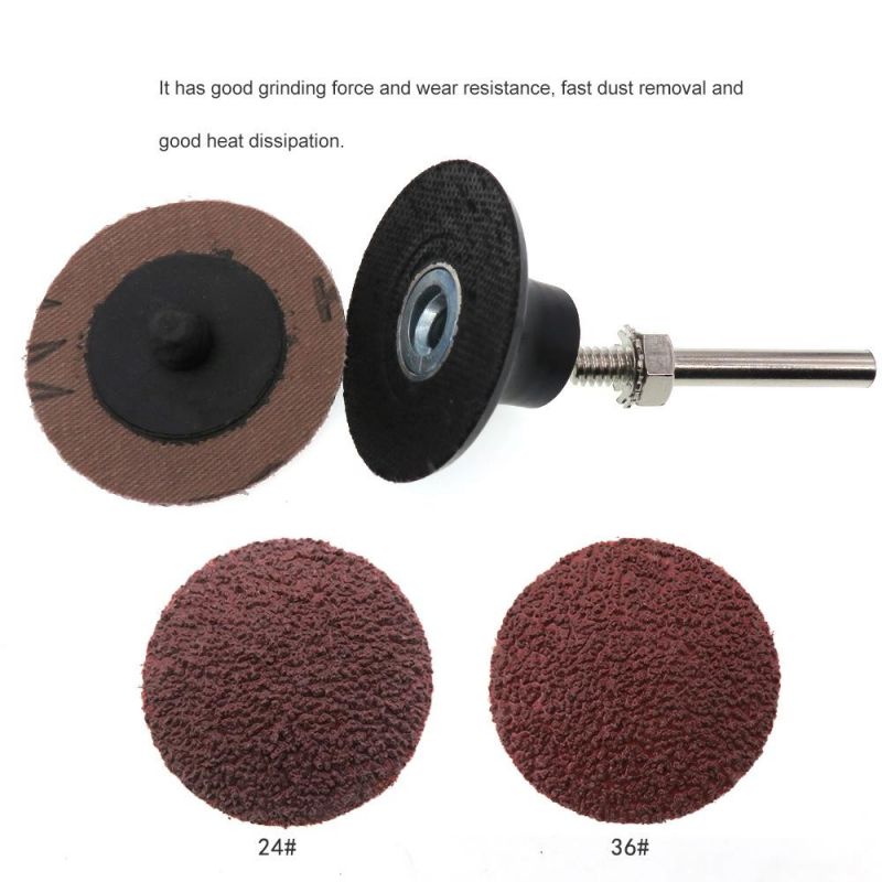 2" 50mm Quick Change Roll Lock Red Surface Conditioning Sanding Disc