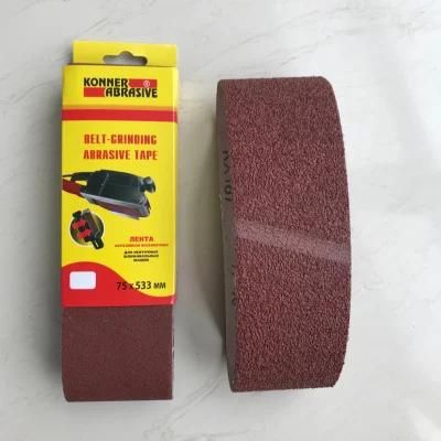 Aluminium Oxide Abrasive Endless Sanding Belts for Polishing Wood Stainless Steel Metal Surface Grinding and Rust Removing