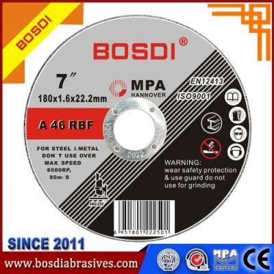 180X3X22mm Cutting Disc Top Quality for Iron and Stainless Steel