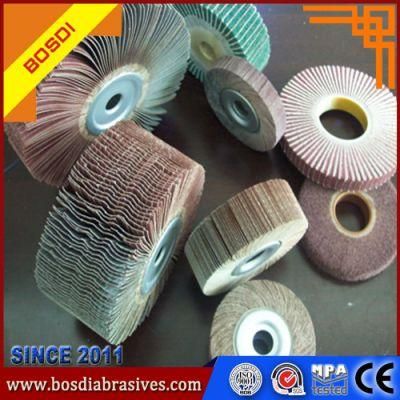14&quot;X2&quot;X2&quot; Unmounted Flap Wheel Grinding Magnesium and Titanium Alloy and Stainless Steel, Abrasive Flap Wheel Without Shank