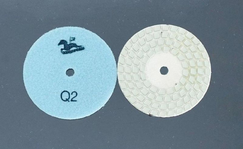 Qifeng Top 4 Steps Diamond Abrasive Tools Dry Polishing Pads for Granite&Marble