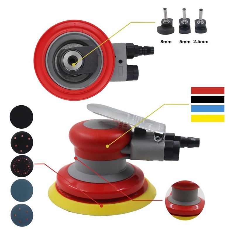 150mm Mini Orbital Sander Tools Air Pneumatic Sander Professional Disc Palm Sander for Wood Floor Car