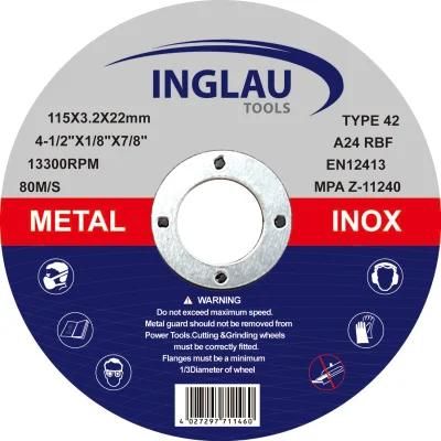Depressed Center Cutting Wheels for Metal