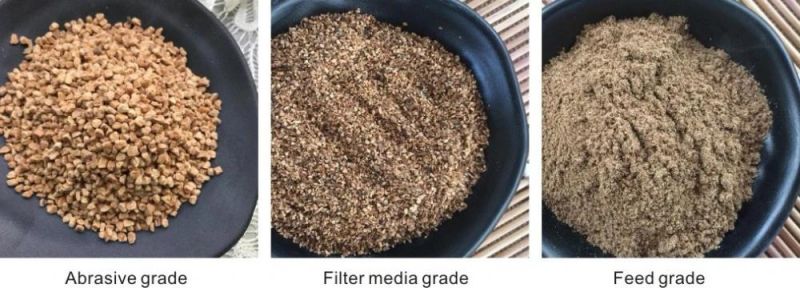 Walnut Shell Filter Media for Wastewater / Walnut Shell Grit Polishing Media