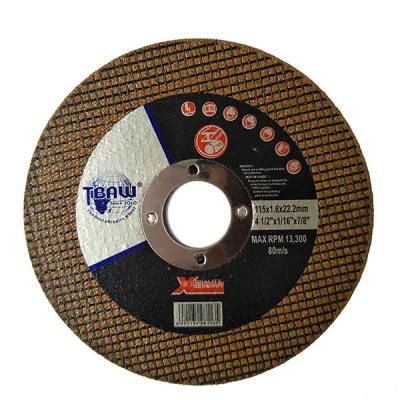 Factory High Quality 4.5&prime;115*1.0*22mm Super Thin Cutting Wheel for Stainless Steel Metal Iron Steel Polishing