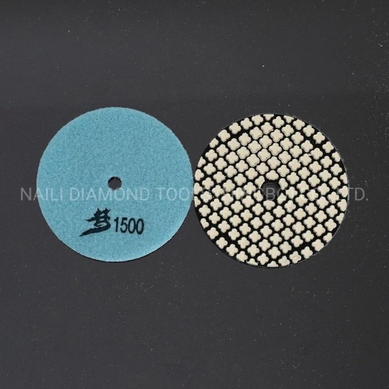 4′ ′ 7 Step Resin Dry Dream Polishing Pad for Granite