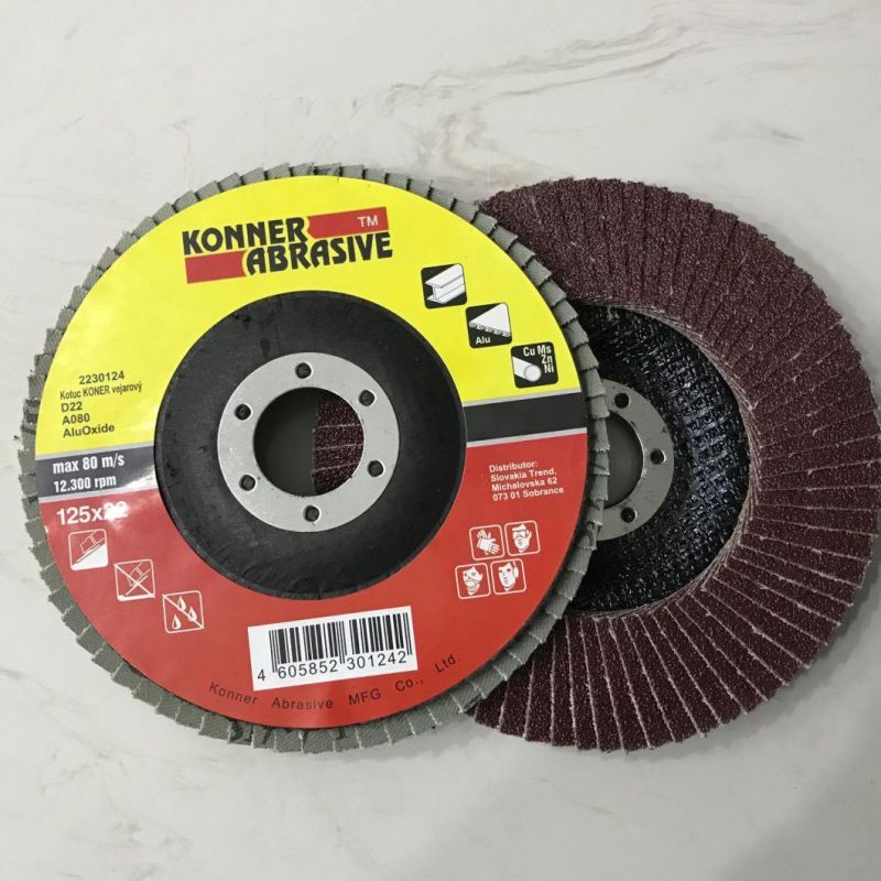 Zirconia Alumina Abrasive Customizable Oxide Flap Cutting Wheel Grinding Discs for Polishing Stainless Steel Metal Surface Grinding and Rust Removing