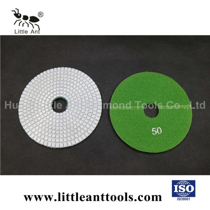 6" Resin Pads Wet Diamond Polishing Pad for Light Granite, Marble with Good Gloss