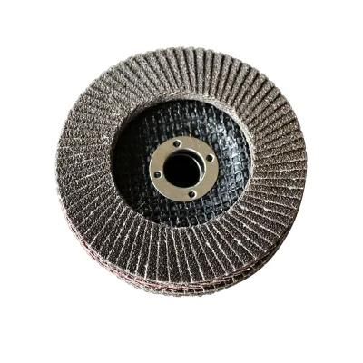 Better Strength and Heat-Resistant Black 4&quot; 80# Calcined Alumina Flap Disc for Angle Grinder Polishing