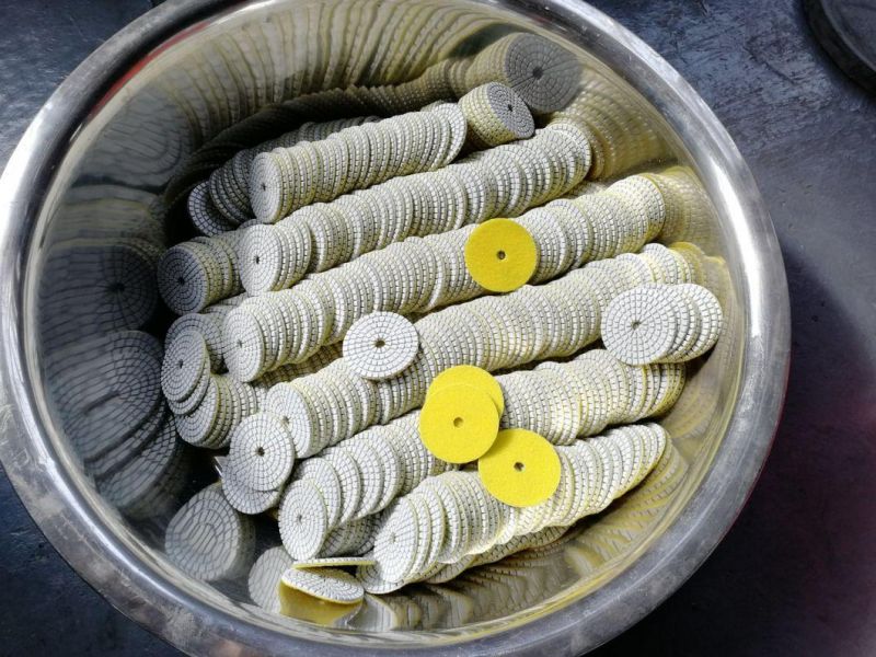 New 100mm High Efficiency Abrasive Wet Polishing Pad for Stone