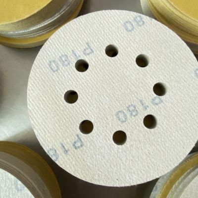 Wood, Car, Metal, Glass, Steel Polishing Abrasive Velcro 4inch Alumina Oxide Sand Disc Sanding Disc