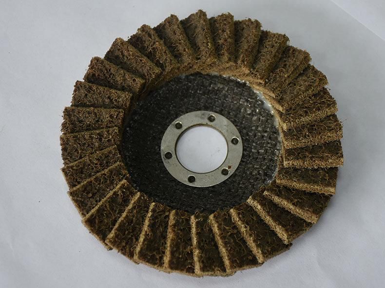 High Quality Hot Sale Wear-Resisting 115mm Non-Woven Flap Disc for Grinding Stainless Steel and Metal