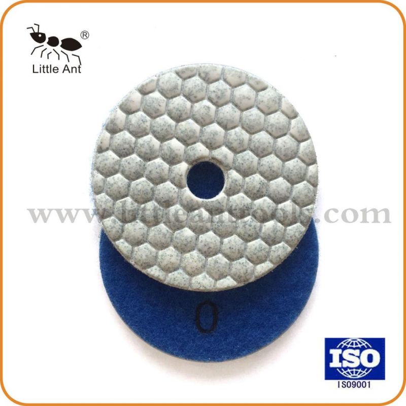 3"/80mm Pressed Dry Diamond Polishing Pad for Granite Marble Concrete Grinding