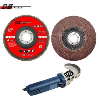5&quot; 125mm Grinding Wheel Flap Sanding Wheel 22mm Hole Premium Aluminum for Metal Industrial Grade P120
