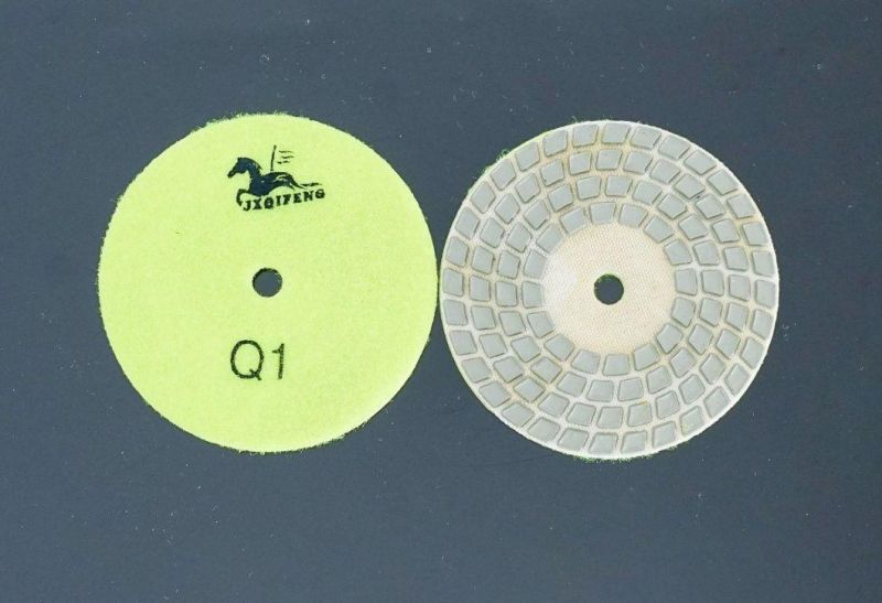 Top Qifeng Power Tool 4′ ′ Granite and Marble 4-Step Diamond Polishing Pad