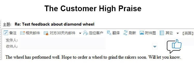 Metal Wheel Sintered Round Edge Glass Diamond Grinding Wheel