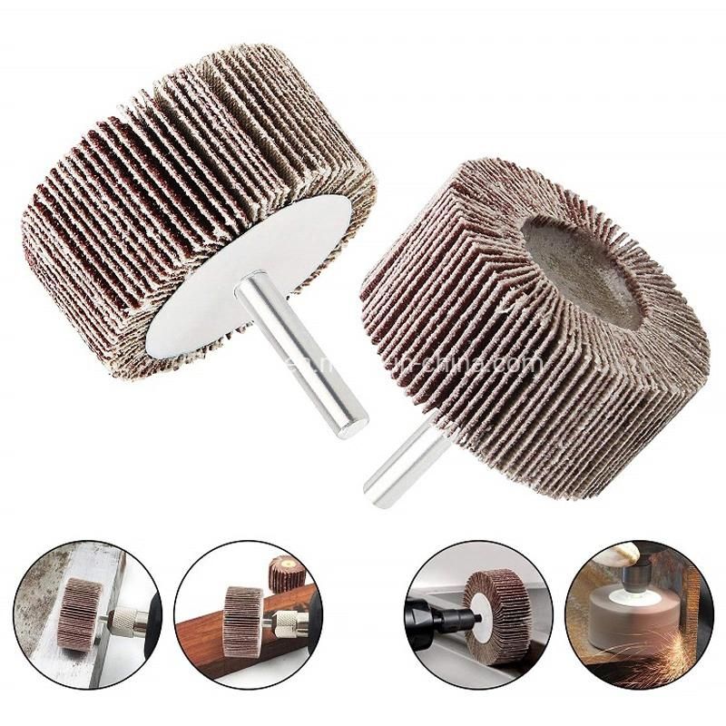 Good Quality Abrasive Cloth Flap Disc for Wood Polishing Wheel Flap Wheel with Shaft