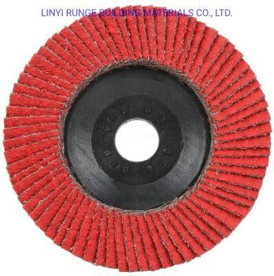 Power Tools 4.5&quot; Ceramic Flap Discs T29 for Stainless Steel Heat Sensitive Metals