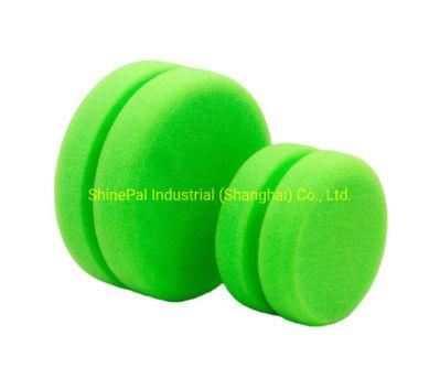 Hot Sell Car Care Products Green Yo-Yo Shape Tire Dressing Foam Pads