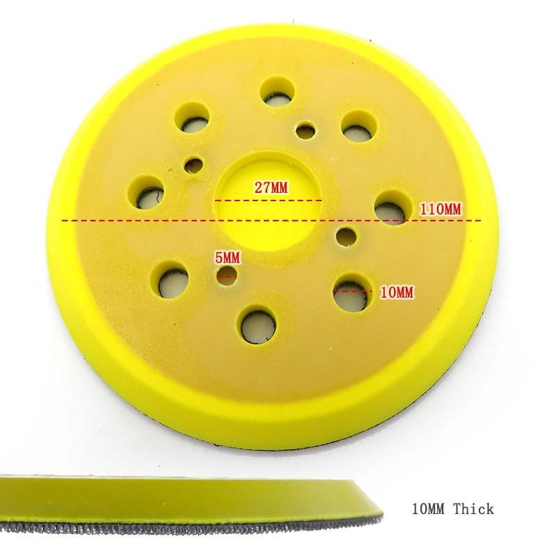 5 Inch 125mm Sanding Pad 4 Nails Sander Backing Pad for Hook and Loop Sanding Discs Power Tools Accessories