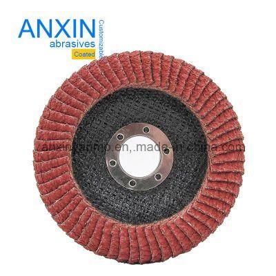 Half-Curved Flap Disc with Vsm Ceramic Zirconia or Ao Sand Cloth