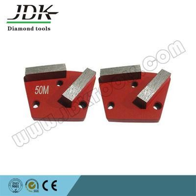 Double Rectangle Segment Diamond Trapezoid Grinding Plates