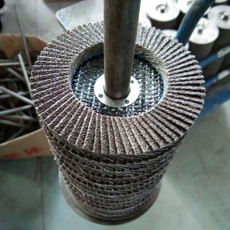 T27/29 Fiberglass Abrasive Flap Wheel, Aluminum Oxide Coated Disc, Sanding Disc/Wheel for Stainless Steel, Aluminum/Other Metal