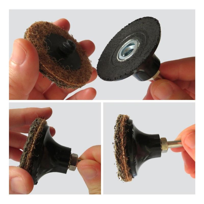 46PCS Sanding Discs Set 2 Inches Quick Change Disc Surface Conditioning Discs with 1/4 Inch Shank Holder for Surface Prep